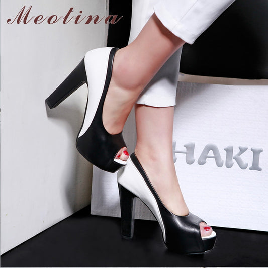 High Heels Shoes Women Platform Spike High Heel Office Lady Shoes