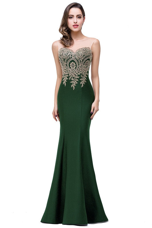Homecoming Dresses: Appliques Burgundy Mermaid Lace Long Prom Dresses