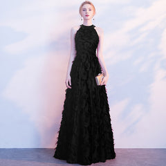 Evening wear Dresses: Burgundy Elegant Long Evening Dress Lace Feather