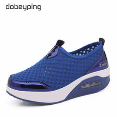 Spring Autumn Casual Women Shoes Air Mesh Women's Flats Shoe Flat Platform