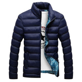 Winter Jacket Men Fashion Stand Collar Male Parka Jacket Mens