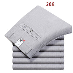 Spring summer Suit Pants For Men Loose Men Dress Pants Classic Straight Formal Mens