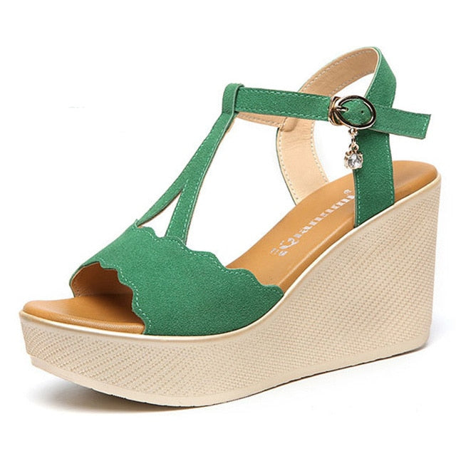 Women Sandals Wedge Sandals Platform Zip Summer Women Shoes Black Peep