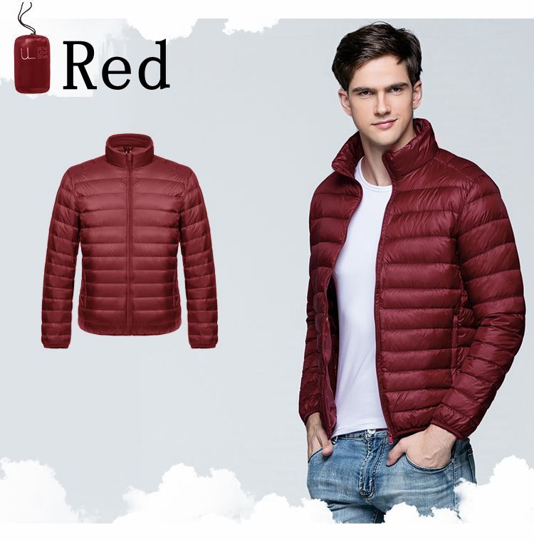 Winter Men's Down Jacket Ultra Light Down Jacket Men