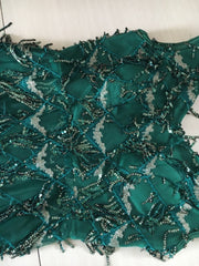 Evening wear Dresses: Green Tasse Evening Dresses Long Mermaid V-Neck