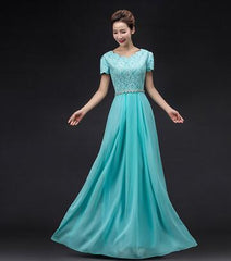 Evening wear Dresses: Wine Red Formal Long Plus Size Vestidos Neckline