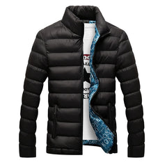 Winter Jacket Men Fashion Stand Collar Male Parka Jacket Mens