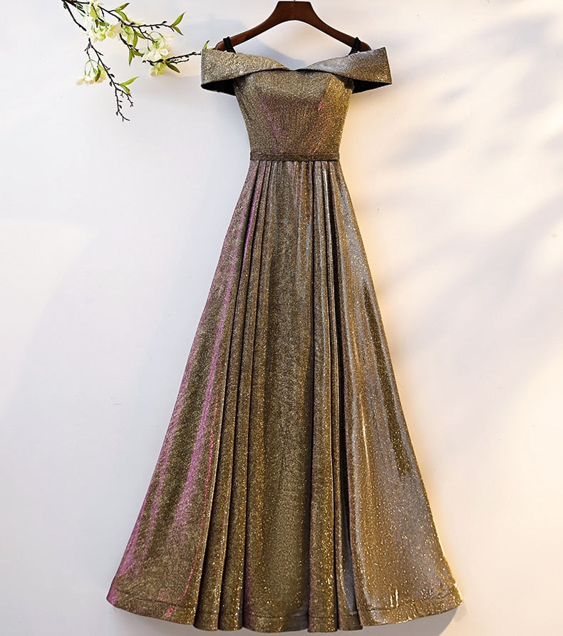 Evening wear Dresses: Evening Dresses Long Elegant Off Shoulder Robe Longue