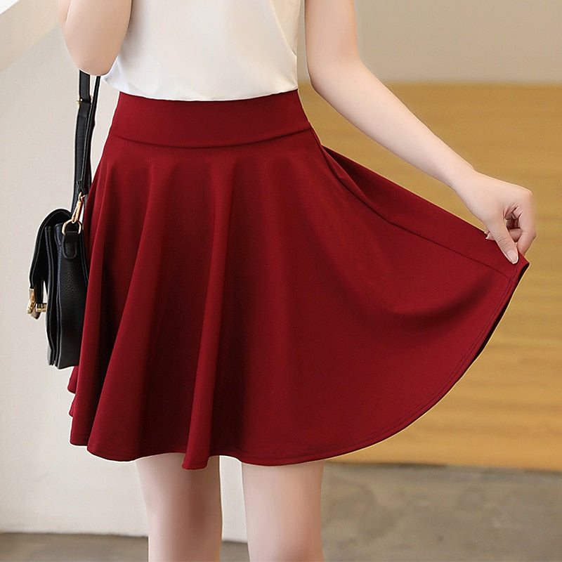 Shorts Skirts Womens Summer Fashion School Korean Style Red Black Mini