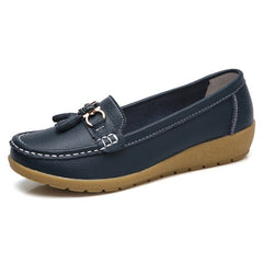 Women Shoes Spring Autumn Cow Leather Flats Women Footwear