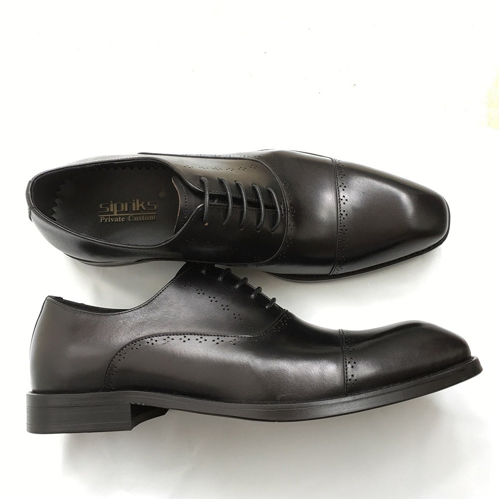 Sipriks Mens Burgundy Leather Oxfords Casual Men Church Shoes Boss