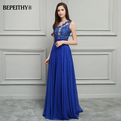 Homecoming Dresses: Long Prom Dresses One Shoulder Lace Vintage Evening Dress
