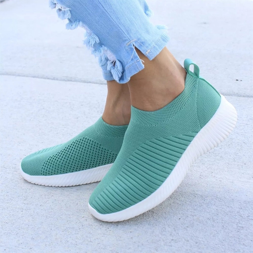 Women Shoes Plus Size 43 Women Vulcanize Shoes Fashion Slip On Sock Shoes