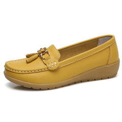 Women Shoes Spring Autumn Cow Leather Flats Women Footwear