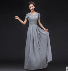 Evening wear Dresses: Wine Red Formal Long Plus Size Vestidos Neckline