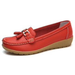 Women Shoes Spring Autumn Cow Leather Flats Women Footwear