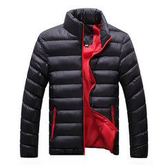 Winter Jacket Men Fashion Stand Collar Male Parka Jacket Mens