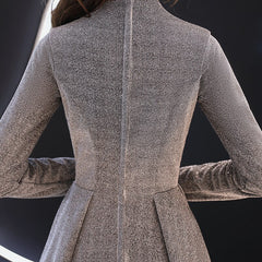 Evening wear Dresses: Women Long Sleeve Evening Gowns Celebrity Dress