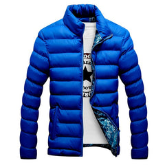 Winter Jacket Men Fashion Stand Collar Male Parka Jacket Mens