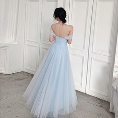 Homecoming Dresses: Soft Tulle Off The Shoulder Prom Party Dress