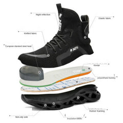 Men Winter Safety Boots Are Light and Comfortable Steel Toe Cap Anti-piercing