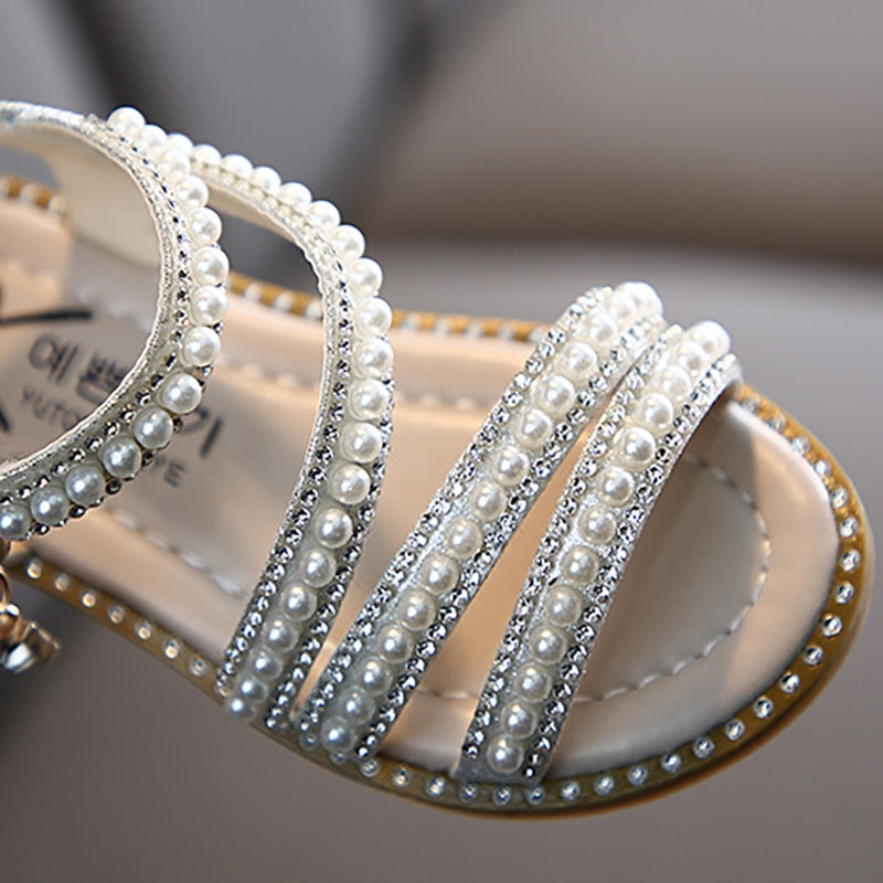 Girl Sandals Summer Fashion Kids Baby Girls Bling Rhinestone Princess