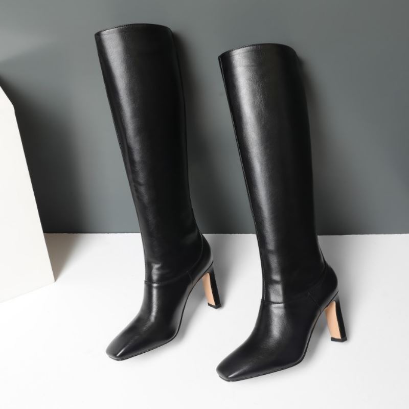 Plus Size 34-43 Knee High Boots Women Fur Warm Winter