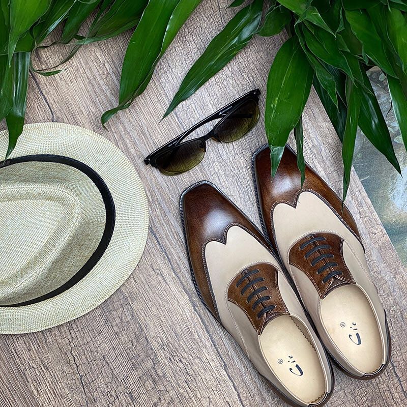 Leather Oxford Men Office Shoes Dress Shoes Leather Formal
