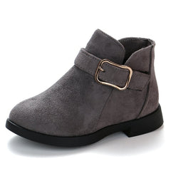 Winter Girls Winter Boots Classic Buckle Kids Ankle Boots Children Martin Boots