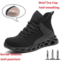 Men Winter Safety Boots Are Light and Comfortable Steel Toe Cap Anti-piercing