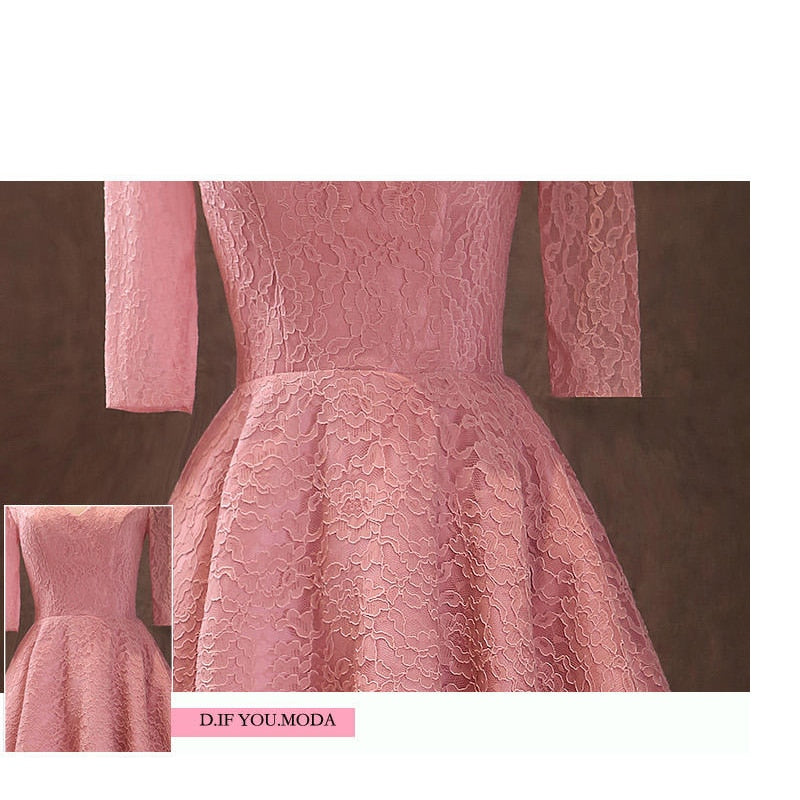 Homecoming Dresses: Prom Dresses Elegant Soybean Plus Size V-neck Half Sleeve