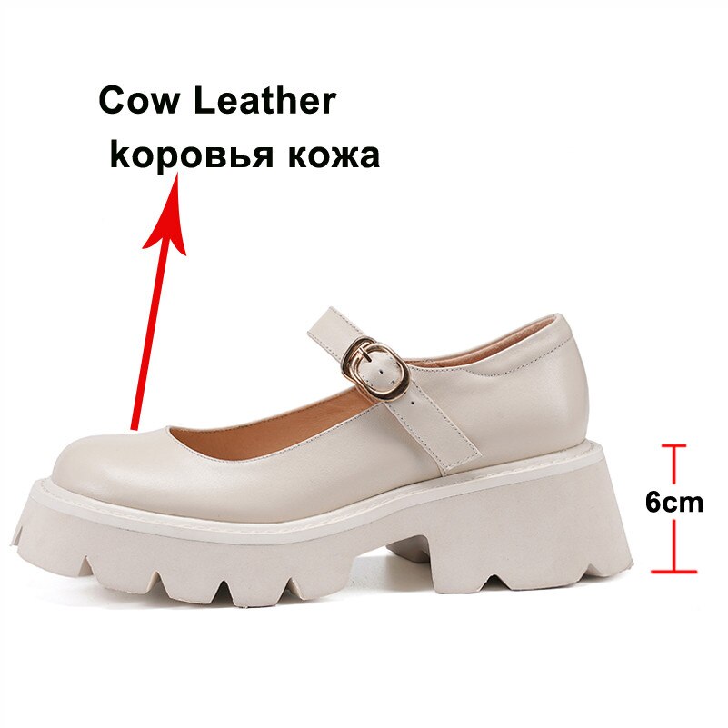 Matching Shoes and Bags: Mary Janes Shoes Women Natural Genuine Leather