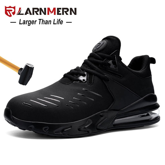 Men's Steel Toe Work Safety Shoes Anti-smashing Water-proof