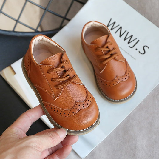 Children Leather Shoes Boys Sneakers Breathable