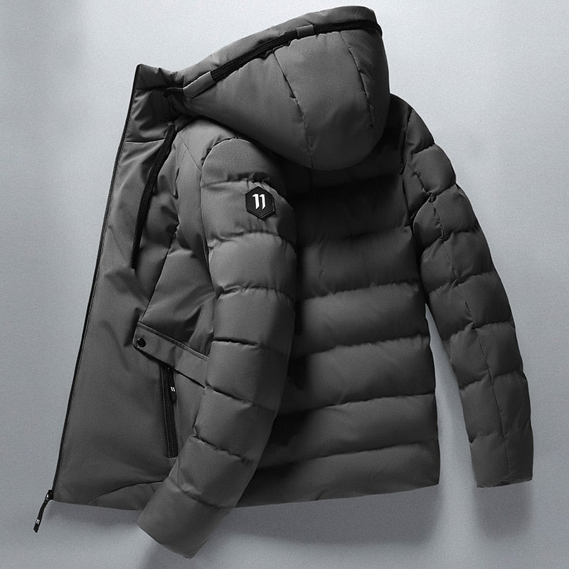 Winter Casual Thick Warm Waterproof Jacket Parkas Men Autumn