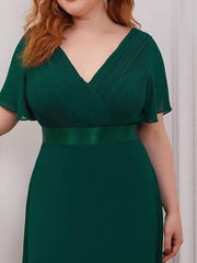Evening wear Dresses: Women Plus Size Evening Dresses Long Elegant