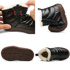 Winter Boots Girls Waterproof Snow Shoes Kids Toddler Keep Warm Children