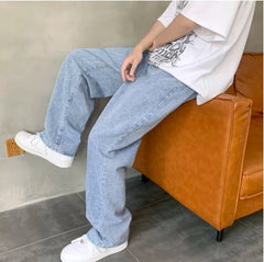 Summer thin men fashion famous brand versatile loose straight Summer
