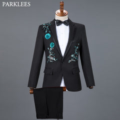 Tuxedo for Mens: Red Diamond Floral Men Suits for Wedding Mens Suits 3 Piece