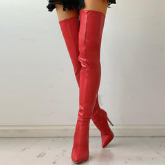 Over The Knee Boots Women High Heels Shoes Ladies Thigh High Boots