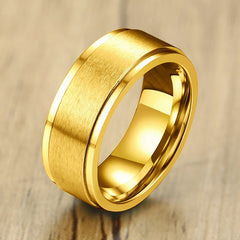 6/8mm Spinner Ring for Men Stress Release Accessory Classic Stainless