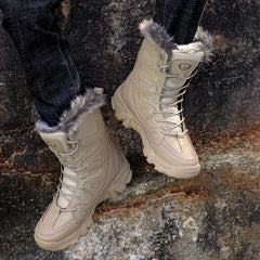 Winter Waterproof Men Boots Plush Super Warm Snow Boots Men Sneakers