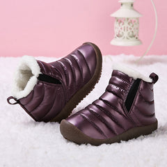 Winter Boots Girls Waterproof Snow Shoes Kids Toddler Keep Warm Children