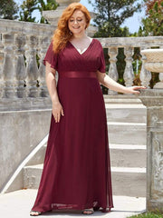 Evening wear Dresses: Women Plus Size Evening Dresses Long Elegant