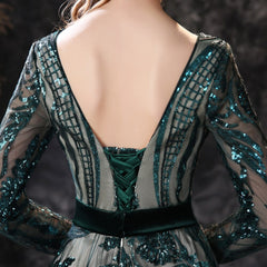 Evening wear Dresses: Long Evening Dresses Elegant Mermaid Long Sleeve