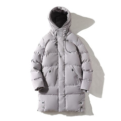Men's Long Coat Large Size 7XL 8XL Winter Cotton Padded Jacket