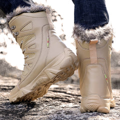 Winter Waterproof Men Boots Plush Super Warm Snow Boots Men Sneakers