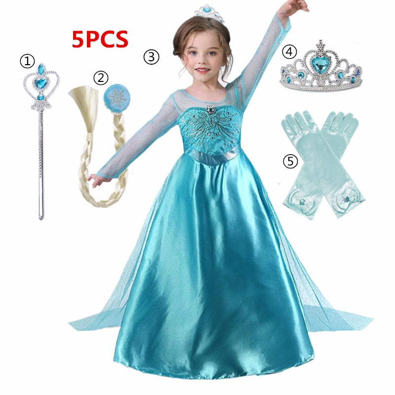 Dress for Girls Kids Christmas Dress Halloween Cosplay Costume