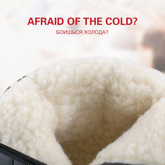 Men Winter Snow Boots Male Fur Ankle Boots Men Shoes Warm Plush Men