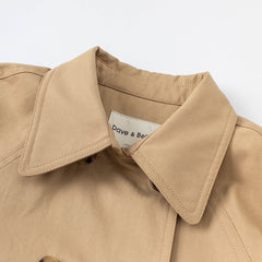 Autumn Kids Girls Fashion Solid Button Pockets Hooded Coat Children